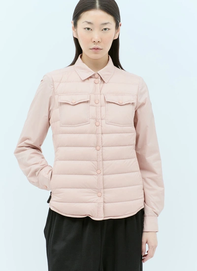 Shop Moncler Grenoble Women Averau Down Shacket In Pink