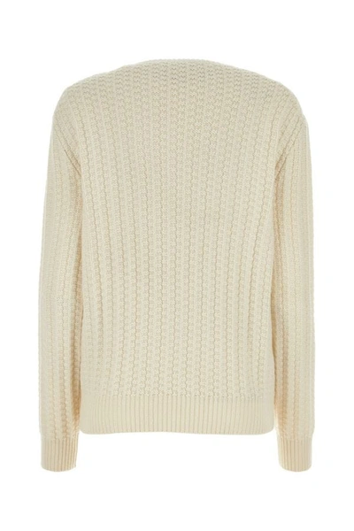 Shop Prada Woman White Cashmere Sweater