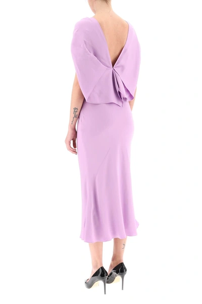 Shop Roland Mouret Midi Cady Dress Women In Purple