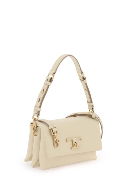 Shop Tod's Flap T Timeless Bag Women In White