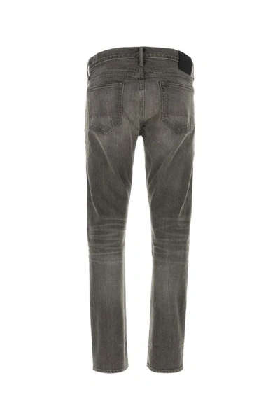 Shop Tom Ford Man Jeans In Gray