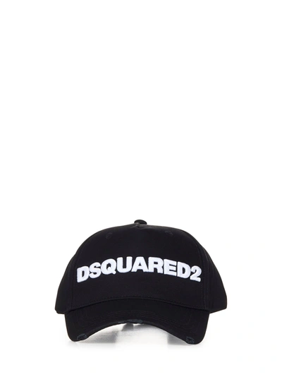 Shop Dsquared2 Logo Hat In Nero