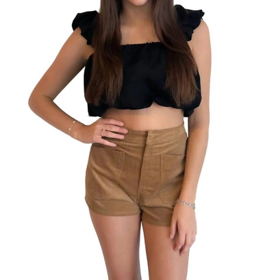 Day + Moon Autumn Lover Shorts In Brown In Brown