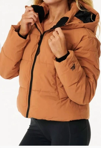 Shop Rip Curl Anti-series Tidal Jacket In Light Brown