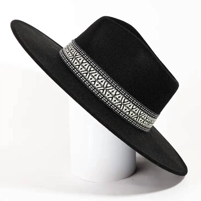 Shop Caroline Hill Hat With Ribbon Trim In Black