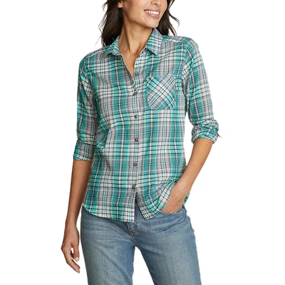 Shop Eddie Bauer Women's Packable Long-sleeve Shirt In Grey