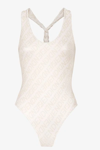 Shop Fendi Swimwear In White