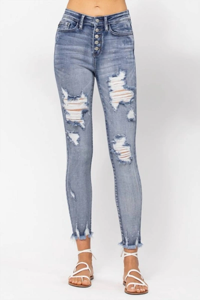 Shop Judy Blue For The Win Skinny Jean In Blue