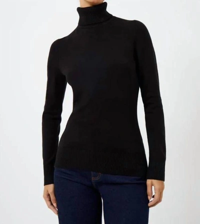 Shop French Connection Baby Soft Turtleneck In Black
