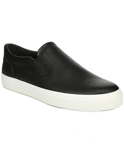 Shop Vince Fairfax Leather Sneaker In Black