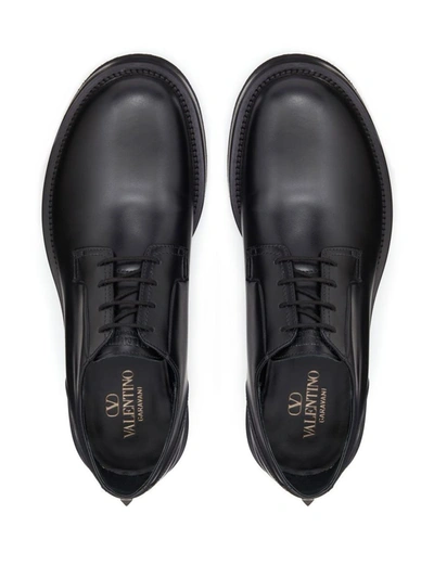 Shop Valentino Garavani Lace Up Shoes In Black