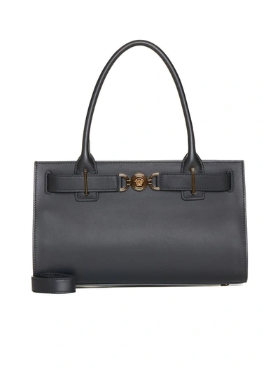 Shop Versace Bags In Black  Gold