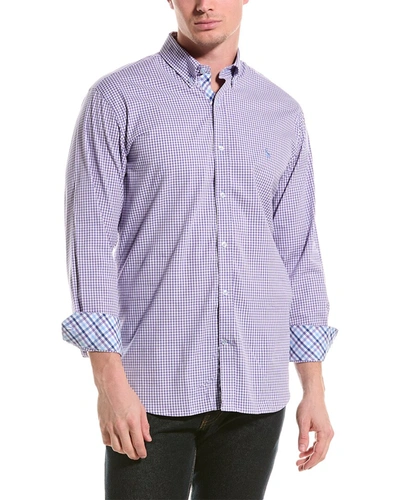 Shop Tailorbyrd Stretch Shirt In Purple