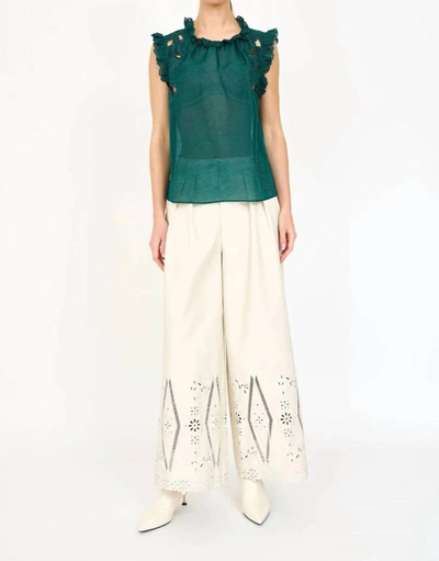 Shop Christy Lynn Nora Top In Forest In Green