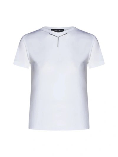 Shop Y/project T-shirts And Polos In Optic White