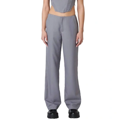 Nia Eloise Trouser In Grey In Grey