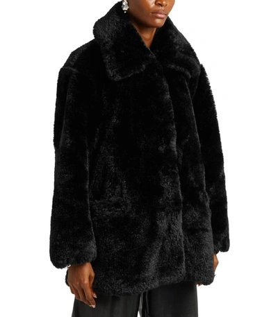Shop Free People Pretty Perfect Fur Peacoat In Black