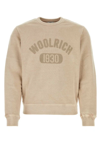 Shop Woolrich Sweatshirts In Beige O Tan