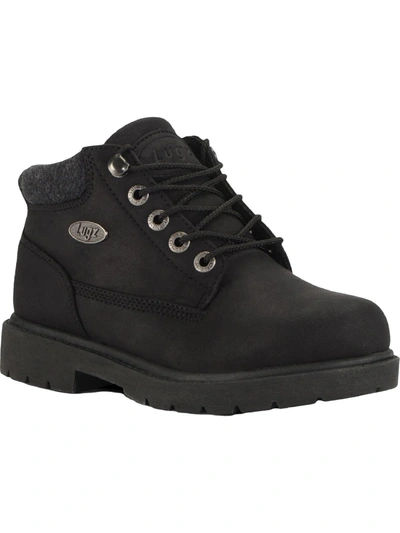 Shop Lugz Drifter Lx Womens Lug Sole Lace-up Ankle Boots In Black