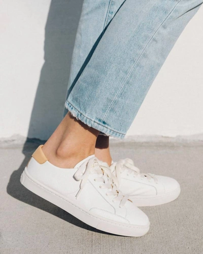 Shop Soludos Ibiza Classic Leather Sneaker In White