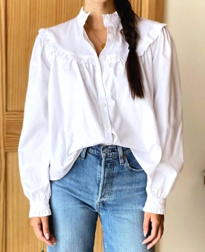 Shop Emerson Fry Elodie Blouse In White