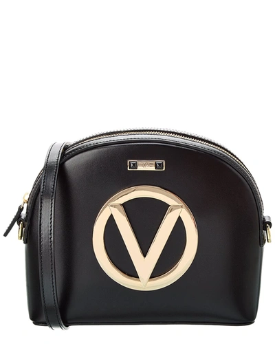 Shop Valentino By Mario Valentino Diana Forever Leather Crossbody In Black