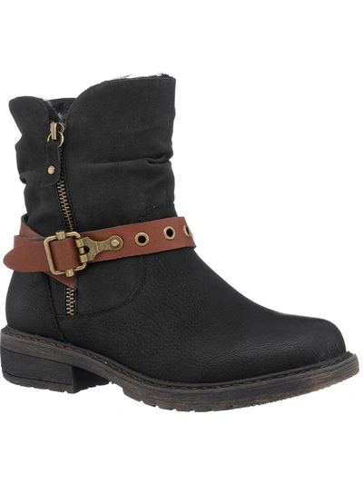 Gc Shoes Codie Womens Casual Leather Ankle Boots In Black