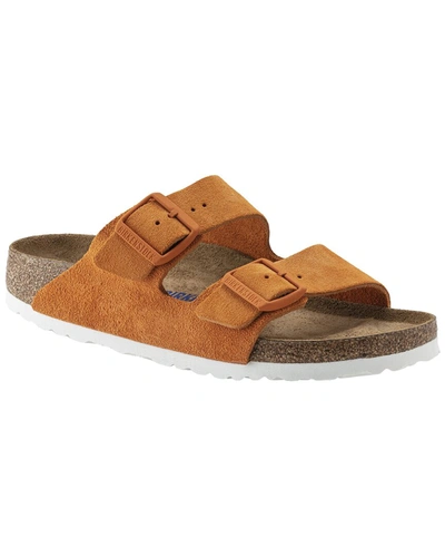 Shop Birkenstock Siena Soft Footbed Suede Sandal In Orange