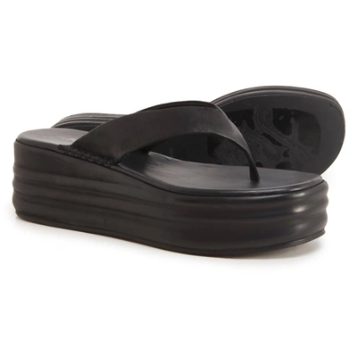 Shop Free People Haven Thong Flatform Sandals In Black
