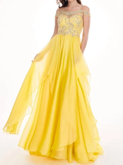 Shop Rachel Allan Prom Dress In Yellow