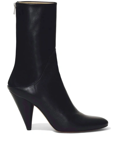 Shop Proenza Schouler Cone Ankle Boots In Black