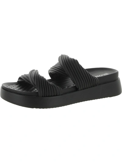 Shop Blondo Cadee Womens Open Toe Slip On Platform Sandals In Black