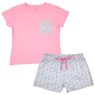 Shop Simply Southern Pajama Lounge Set In T-shirt Turtle In Multi
