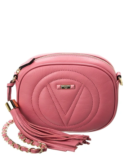 Shop Valentino By Mario Valentino Nina Signature Leather Crossbody In Pink