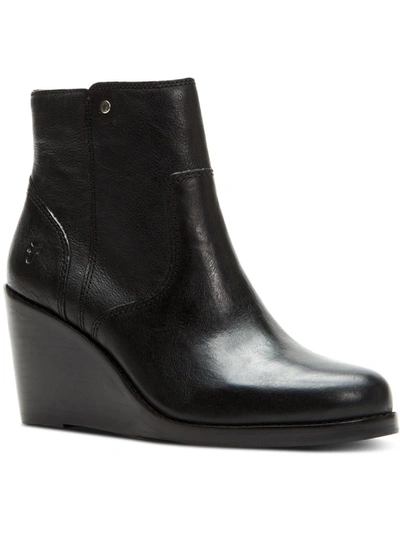 Shop Frye Emma Womens Leather Ankle Booties In Black