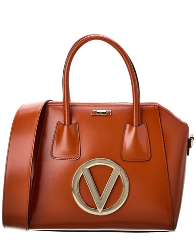 Shop Valentino By Mario Valentino Minimi Forever Leather Satchel In Brown