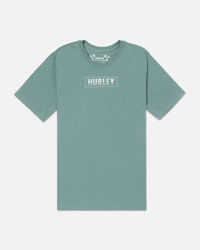 Shop United Legwear Men's Everyday H2o-dri Box Lines Slub Short Sleeve T-shirt In Artillery