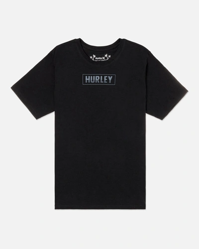 Shop United Legwear Men's Everyday H2o-dri Box Lines Slub Short Sleeve T-shirt In Black