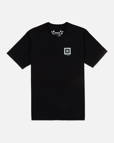 Shop United Legwear Men's Everyday H2o-dri Box Third Slub Short Sleeve T-shirt In Black