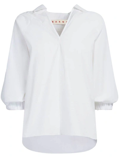 Shop Marni Top In Lily White