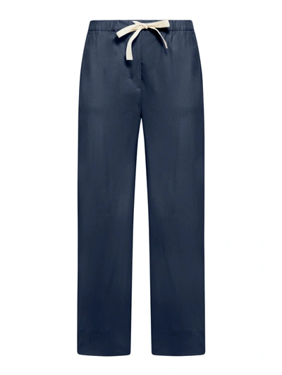 Shop 's Max Mara Argento Pants In Blue