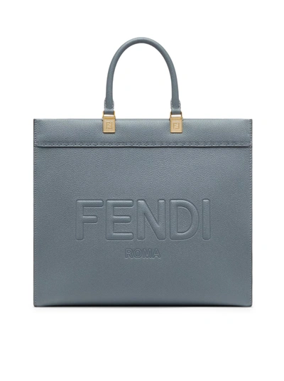 Shop Fendi Sunshine Medium In Blue