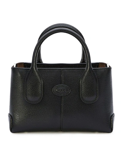 Shop Tod's Mini Leather Bag In Black