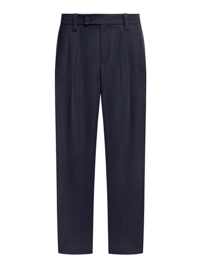 Shop Apc Tailored Trousers In Blue