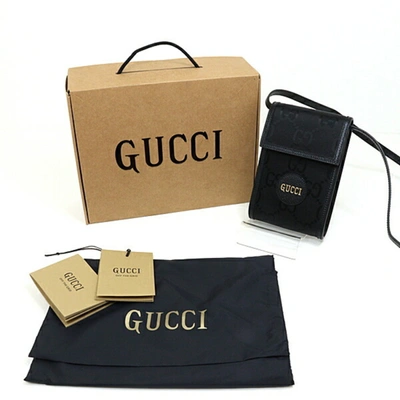Shop Gucci Black Canvas Shopper Bag ()
