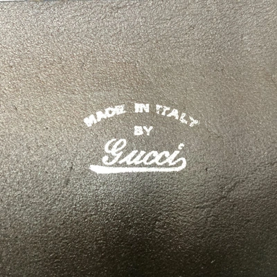 Shop Gucci Brown Suede Clutch Bag ()