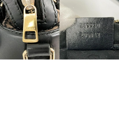 Shop Gucci Diamante Brown Canvas Shopper Bag ()