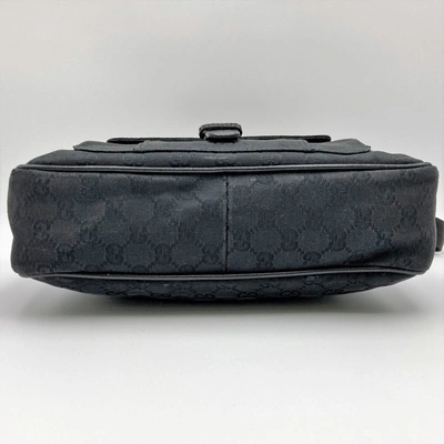 Shop Gucci Gg Canvas Black Canvas Shopper Bag ()