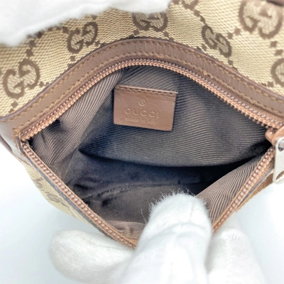 Shop Gucci Gg Canvas Brown Canvas Shopper Bag ()