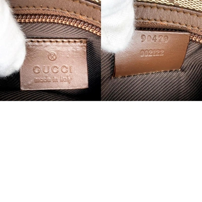 Shop Gucci Gg Canvas Brown Canvas Shopper Bag ()